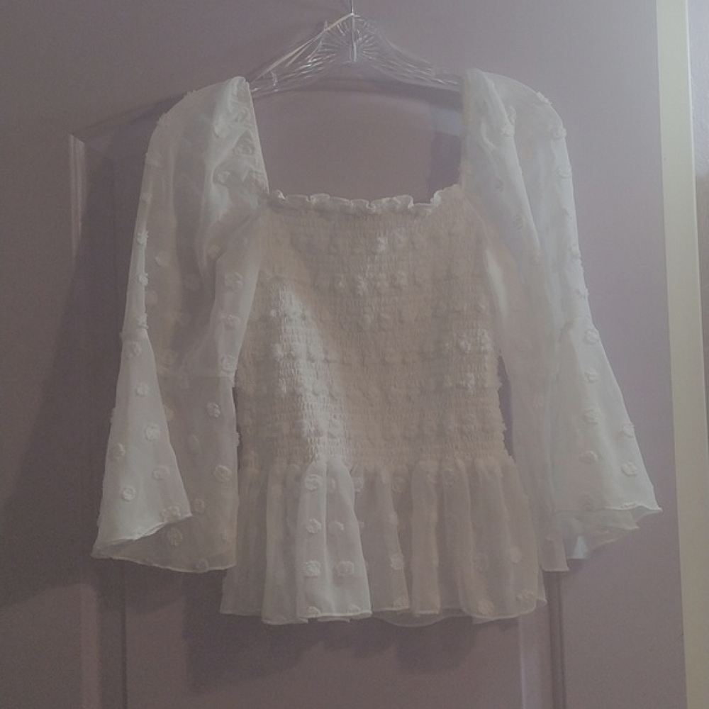 Classic Style Swiss Dot Top size L - Picture 6 of 7